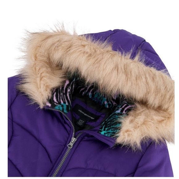 New Big Girl’s coat with headband 14/16 - Picture 3 of 3